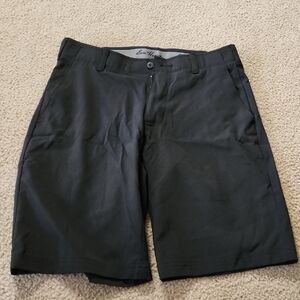 Hogan Men's Charcoal Flat Front Shorts